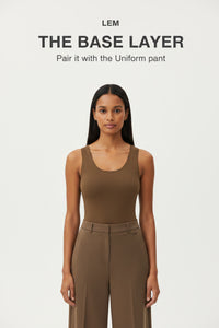 LEM Espresso Seamless Tank Top - Modestly Vogue 