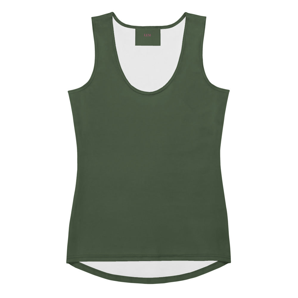 Olive Seamless Tank Top - Modestly Vogue 