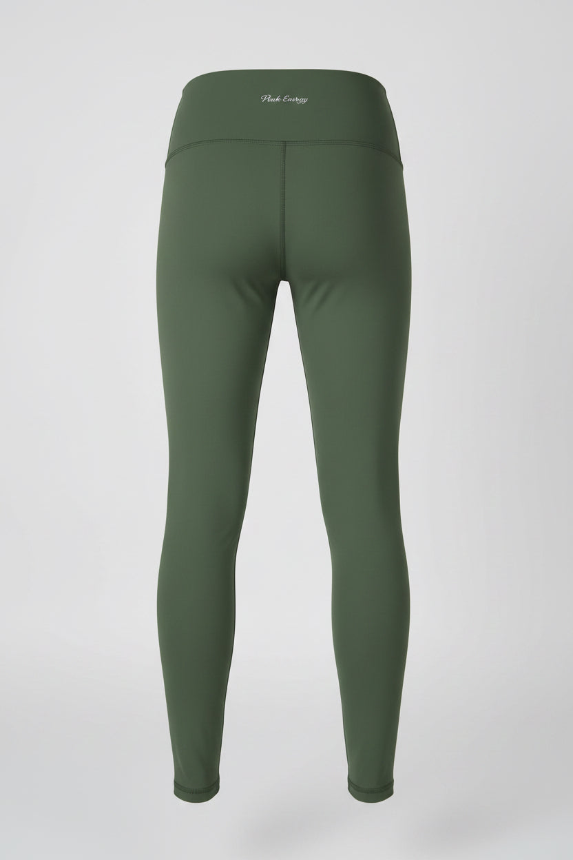 Hijjabi Energy Olive Layering Leggings - Modestly Vogue 