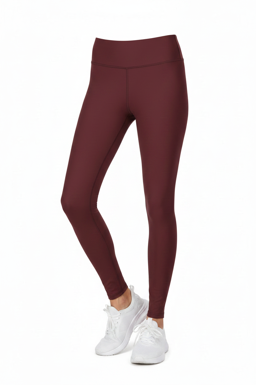 Unapologetic Hijabi Burgundy Layering Leggings - Modestly Vogue 