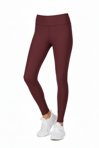 Unapologetic Hijabi Burgundy Layering Leggings - Modestly Vogue 