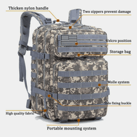 Tactical 45L MOLLE Rucksack Backpack – Military Outdoor Pack