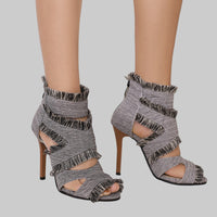 Summer Plus Size High Heel Sandals for Women - Modestly Vogue 