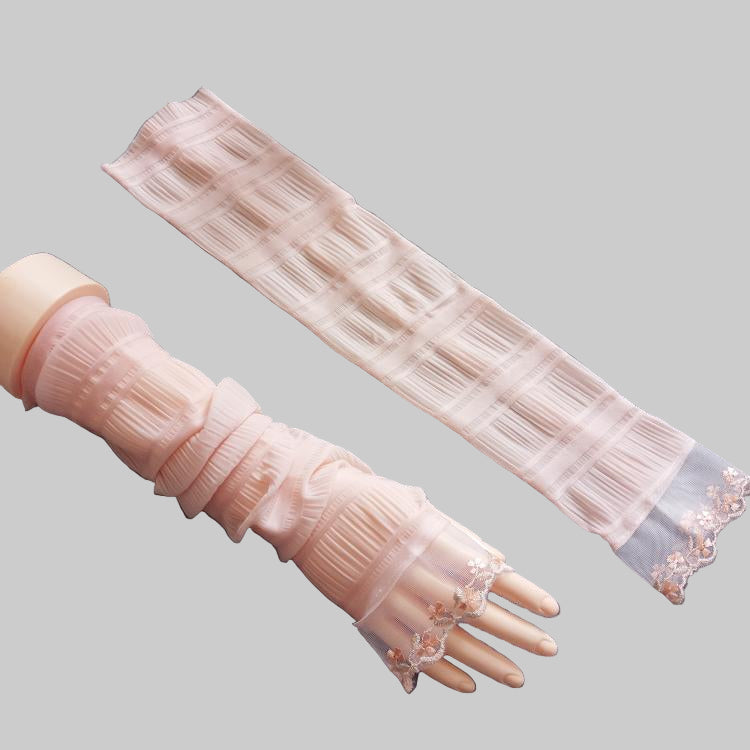 Sun Protection Gloves Women's Extended UV Protection Ice Silk Arm Protector Sleeves - Modestly Vogue 