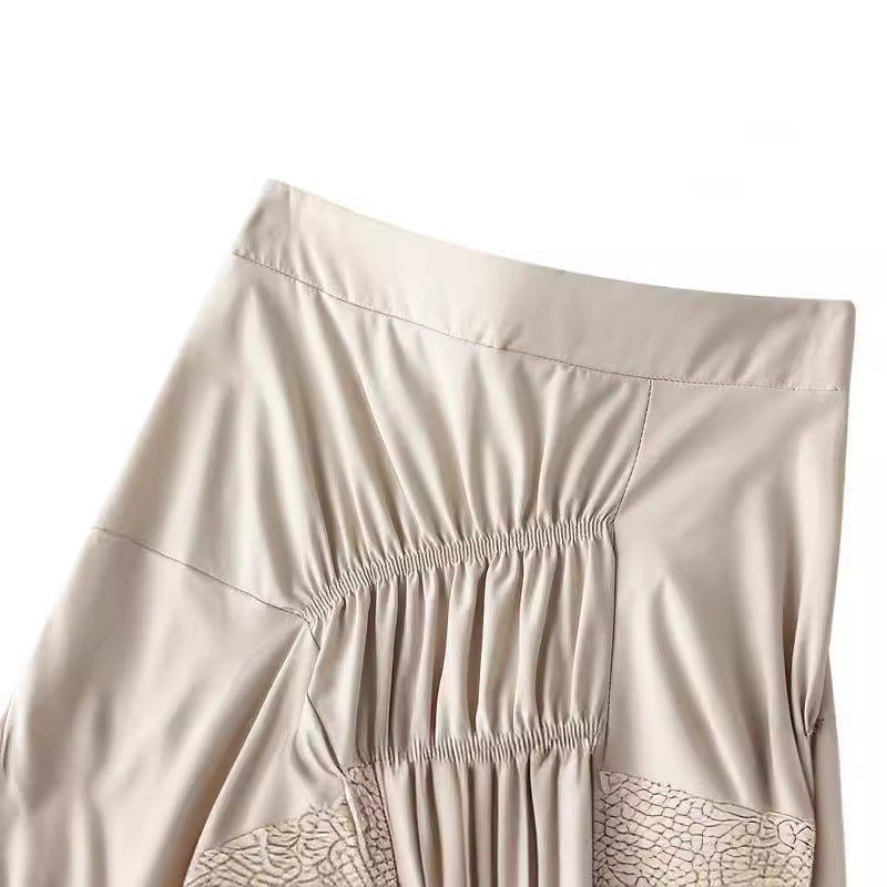 Super Hot Black White Pleated Midi Skirt - Modestly Vogue 