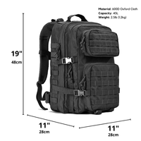 Tactical 45L MOLLE Rucksack Backpack – Military Outdoor Pack