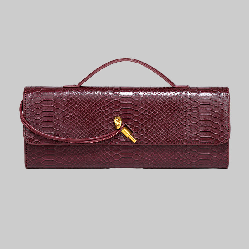 Botegga Dupe Hand-held Dinner Bag Purse Andiamo Clutch Leather - Modestly Vogue 