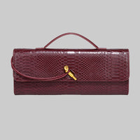 Botegga Dupe Hand-held Dinner Bag Purse Andiamo Clutch Leather - Modestly Vogue 