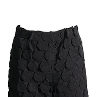 Fashionable Elegant Round Design Tassel Hollow-out Embroidered High Waist Wide-leg Pants - Modestly Vogue 
