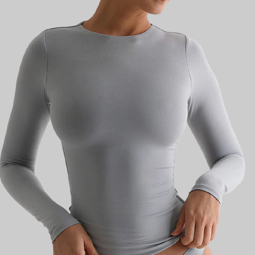 Layering Long Sleeve Top T-Shirt FItted