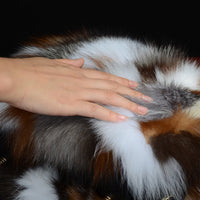 Fashion Handbag Fox Fur With Cowhide Purse - Modestly Vogue 