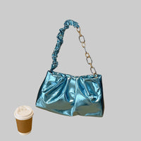 Fashionable Simple Glossy Women's Shoulder Bag - Modestly Vogue 