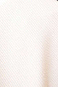 Ribbed Round Neck Long Sleeve Top - Modestly Vogue 