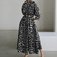 Leopard Print Maxi Dress - Modestly Vogue 