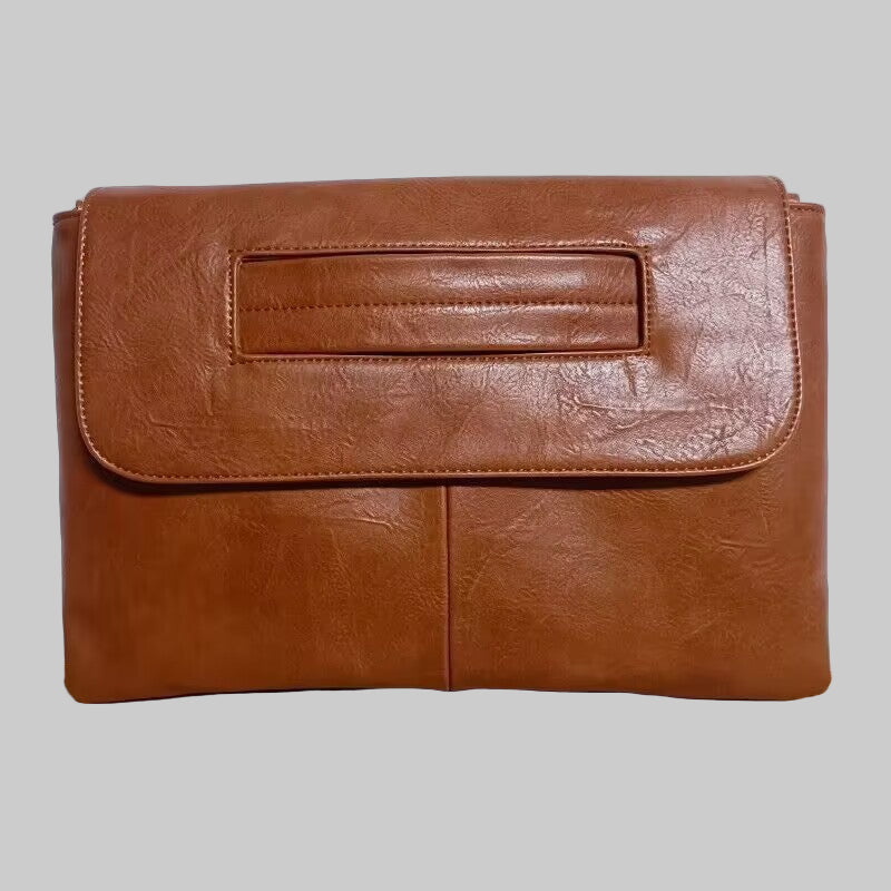 Stylish Large Capacity Crossbody Clutch | PU Leather Shoulder Bag - Modestly Vogue 