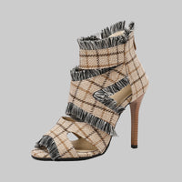 Summer Plus Size High Heel Sandals for Women - Modestly Vogue 