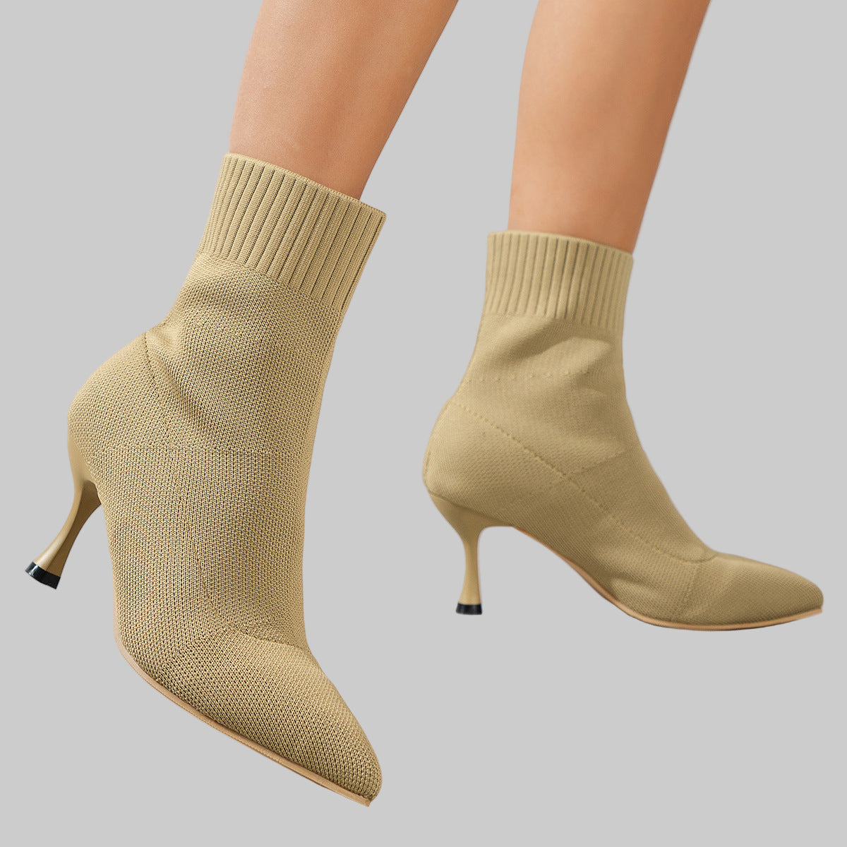 Pointed Toe Stilettos Ankle Boots | Luxury Thin-Heel Pumps - Modestly Vogue 