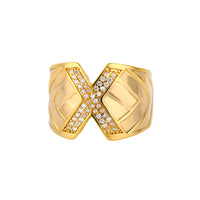 Personalized Gold Stone Initial Ring | Modestly Vogue - Modestly Vogue 