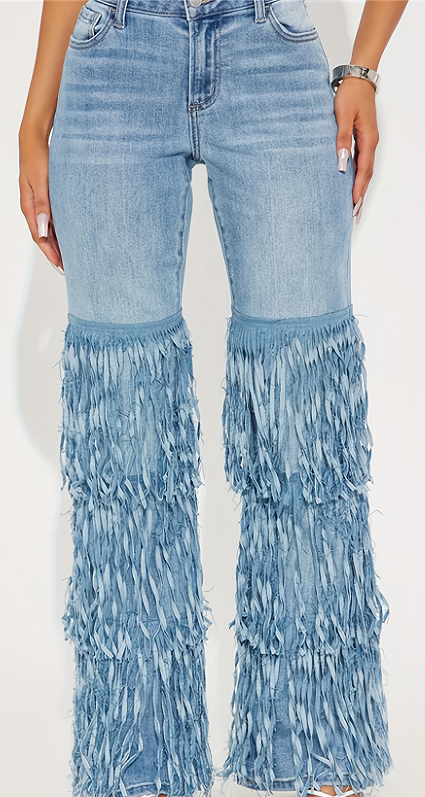 Women's Casual Pants Thin Imitation Jeans - Modestly Vogue 