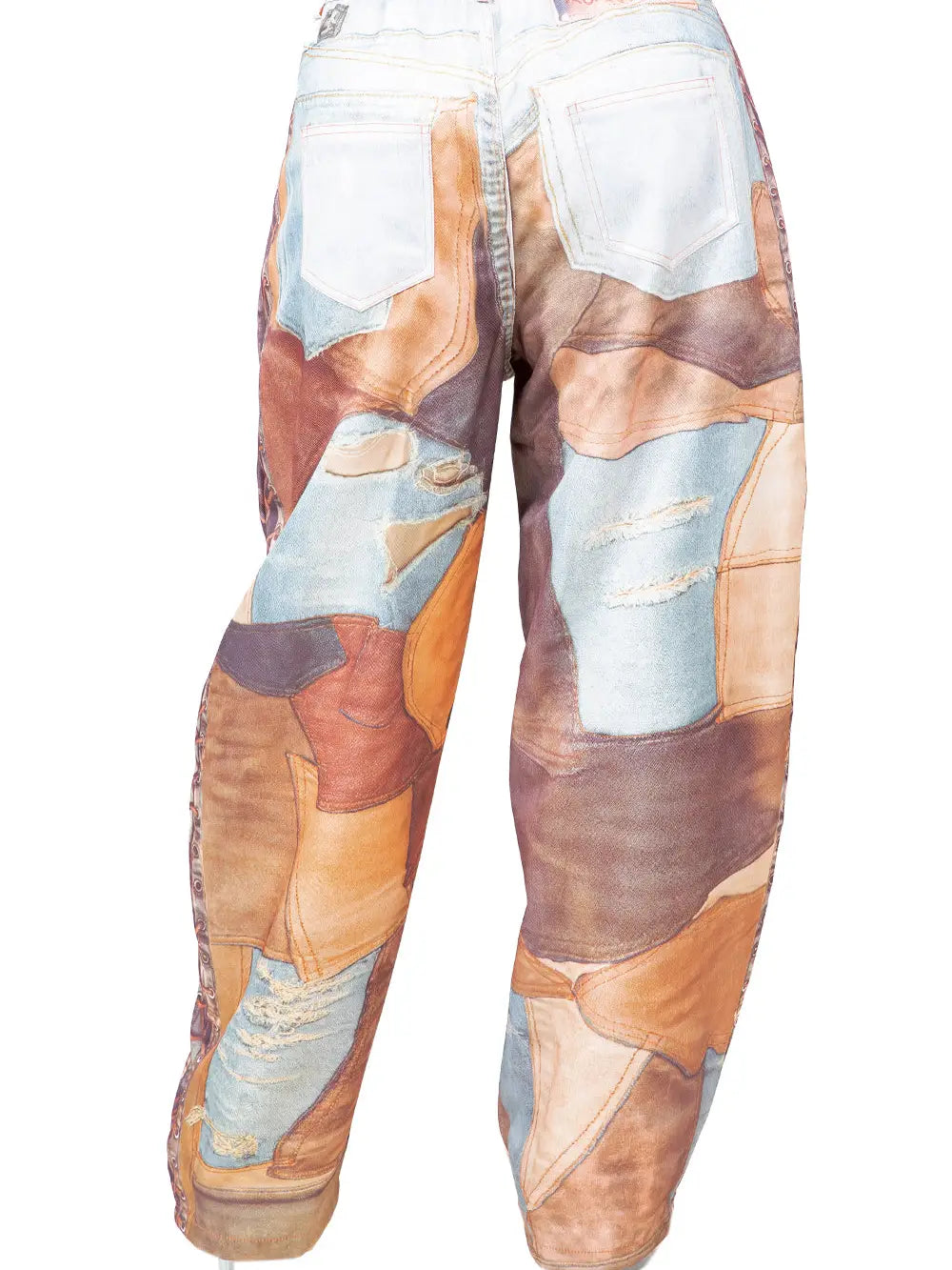 Women Fashion 3D Print Casual Pants Jeans