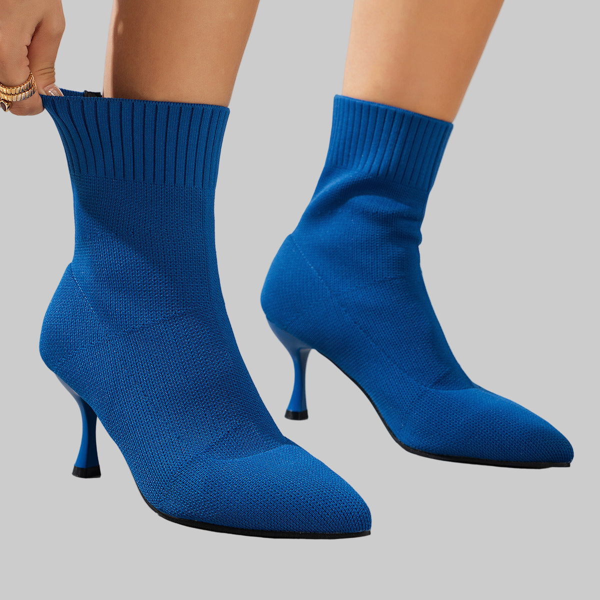 Pointed Toe Stilettos Ankle Boots | Luxury Thin-Heel Pumps - Modestly Vogue 