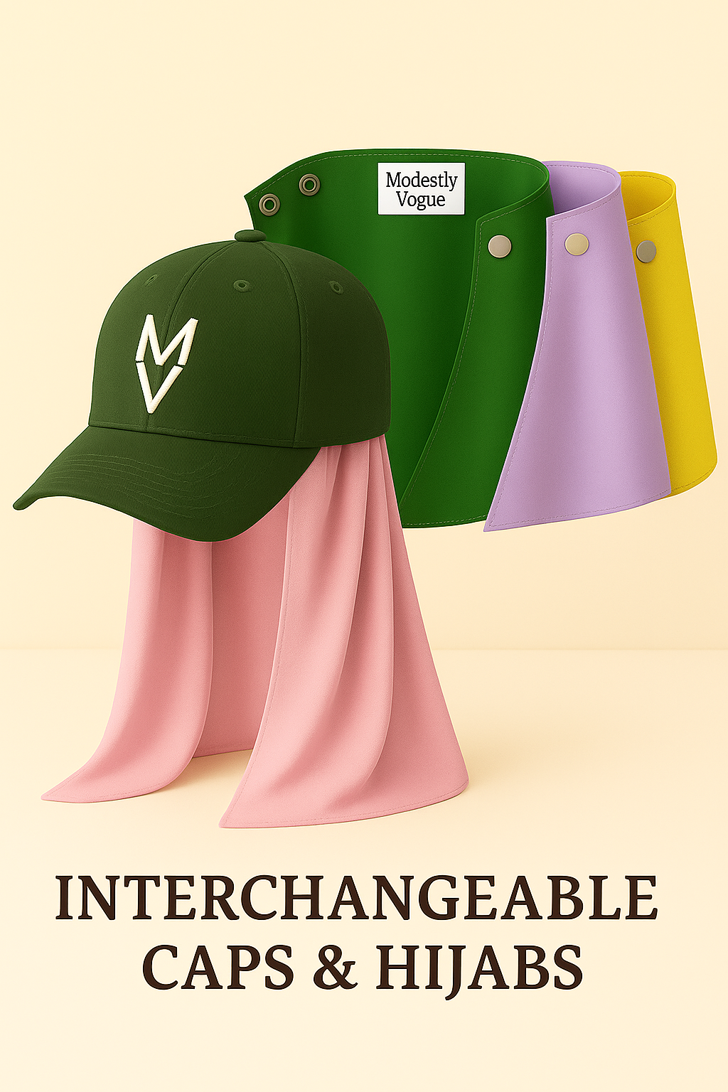 MV VersaCap™ Baseball Cap Solos Snap-In Hat System – COMING SOON! - Modestly Vogue 