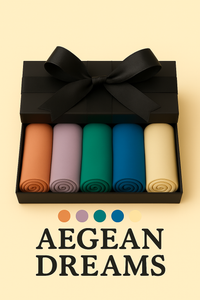 Aegean Dreams Box – Build Your Own Themed Set of Premium Chiffon Hijabs - Modestly Vogue 