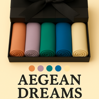 Aegean Dreams Box – Build Your Own Themed Set of Premium Chiffon Hijabs - Modestly Vogue 