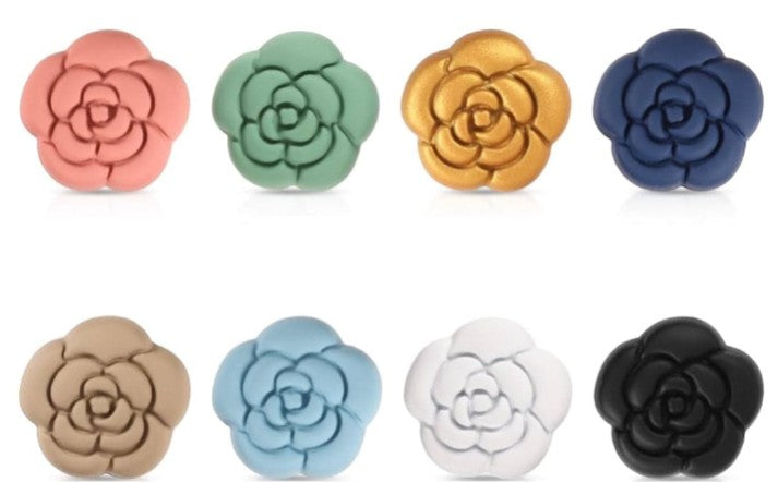 Multipurpose Set Flower Shape Hijab Magnets – Elegant & Functional Hair Accessories - Modestly Vogue 