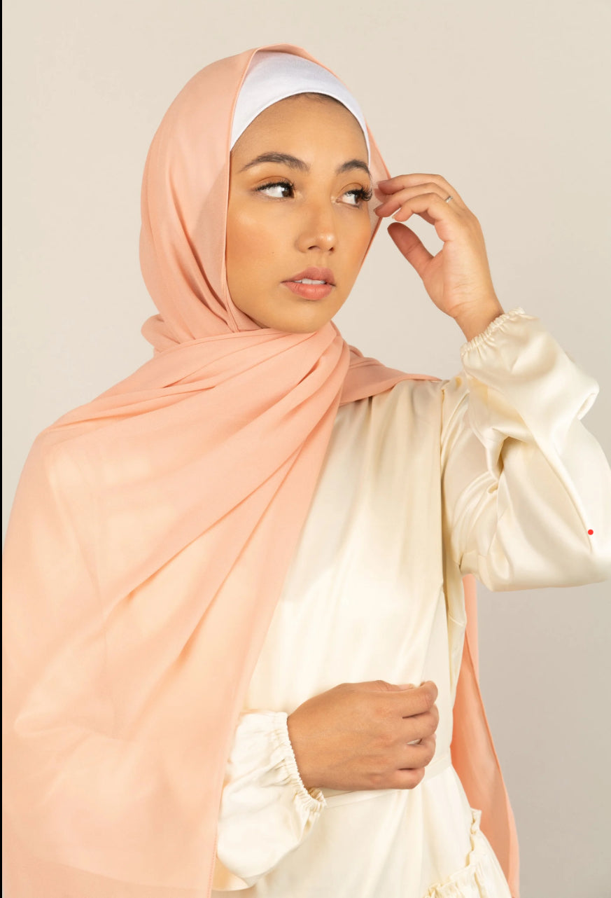 Morning Glow Hijab Box – Set of 5 Premium Chiffon Hijabs - Modestly Vogue 