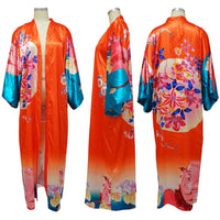 Artificial Silk Multi-Print Casual Kimono Coat – Stylish Women’s Outerwear - Modestly Vogue 