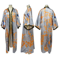 Artificial Silk Multi-Print Casual Kimono Coat – Stylish Women’s Outerwear - Modestly Vogue 