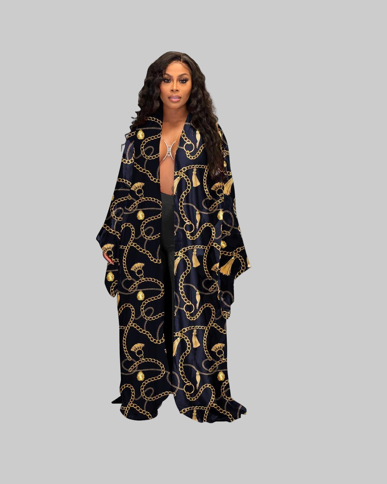 Gold Chain with Black Background