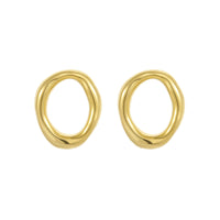 Catching Hollow Out Cutout Irregular Asymmetric Circles Stainless Steel Earrings Do Not Fade