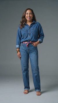 Long Sleeve Denim Jumpsuit – Women’s Casual One-Piece