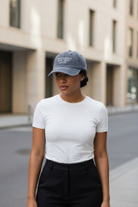 Confidence Quote Hat – Vintage Embroidered Dad Cap - Modestly Vogue 