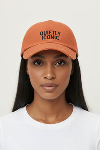 Quietly Iconic Unisex Distressed Cap – Casual Trendy Hat for Everyday Style