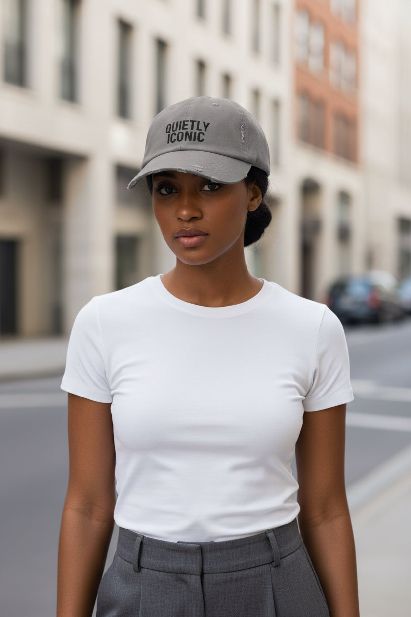Quietly Iconic Unisex Distressed Cap – Casual Trendy Hat for Everyday Style - Modestly Vogue 