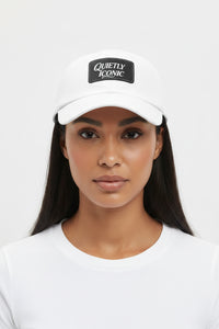 Black Face Quietly Iconic Rustic Hat with Leather Patch – Minimalist Statement Cap