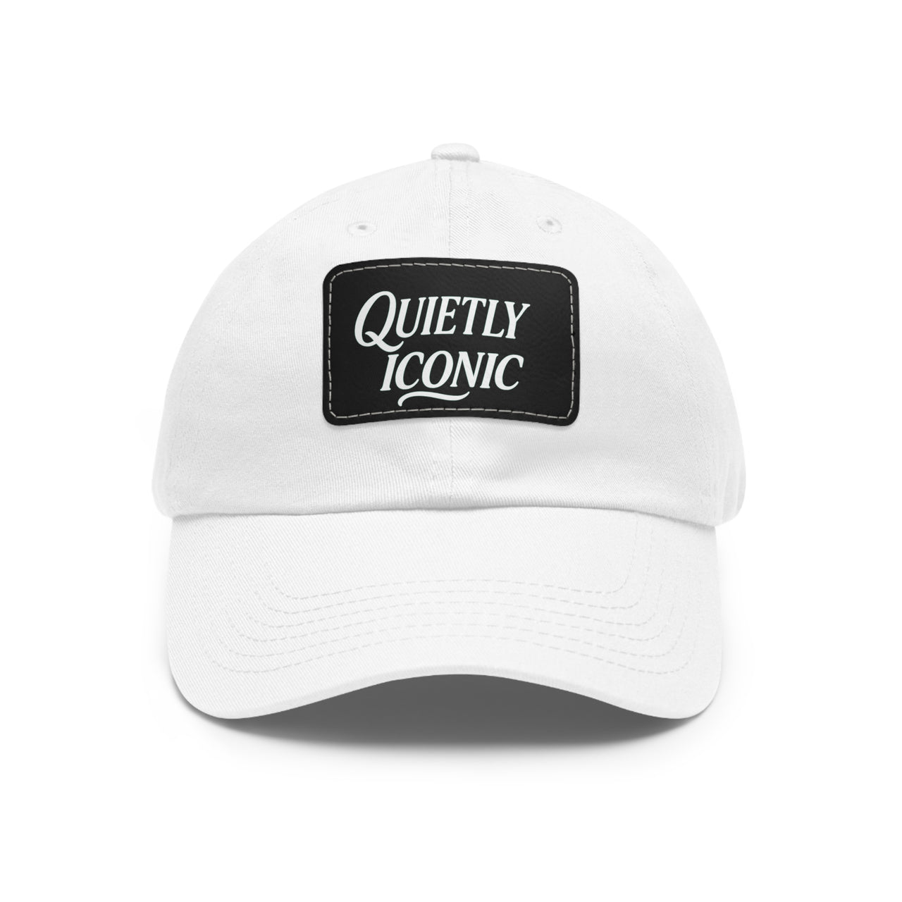 Black Face Quietly Iconic Rustic Hat with Leather Patch – Minimalist Statement Cap - Modestly Vogue 