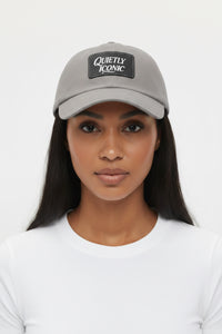 Black Face Quietly Iconic Rustic Hat with Leather Patch – Minimalist Statement Cap