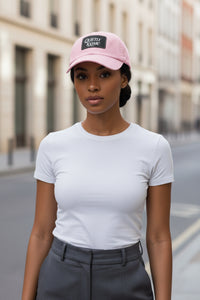 Black Face Quietly Iconic Rustic Hat with Leather Patch – Minimalist Statement Cap - Modestly Vogue 