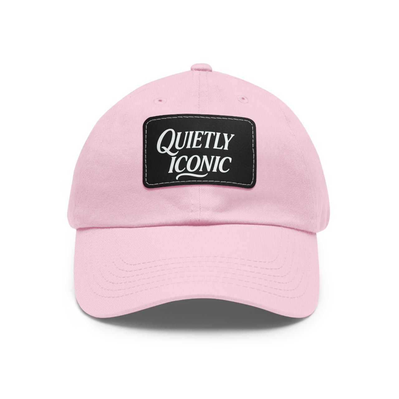 Black Face Quietly Iconic Rustic Hat with Leather Patch – Minimalist Statement Cap - Modestly Vogue 