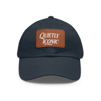 Brown Face Quietly Iconic Rustic Hat with Leather Patch – Minimalist Statement Baseball Cap - Modestly Vogue 