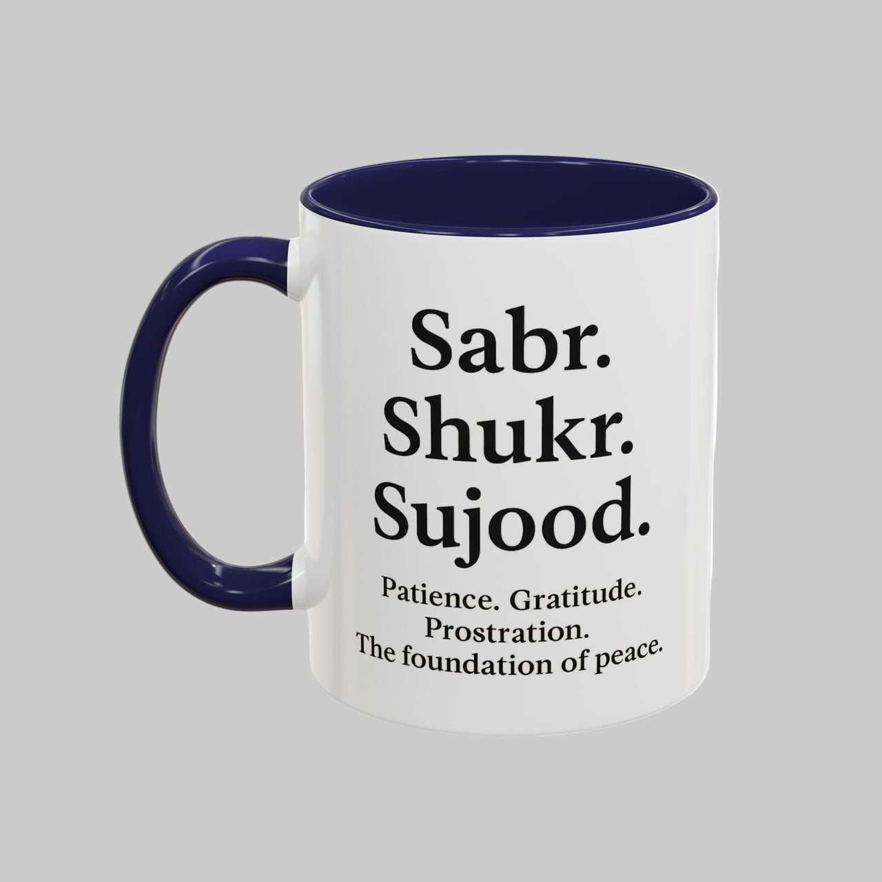 Accent Coffee Mug – 11oz Sabr.Shukr.Sujood - Modestly Vogue 