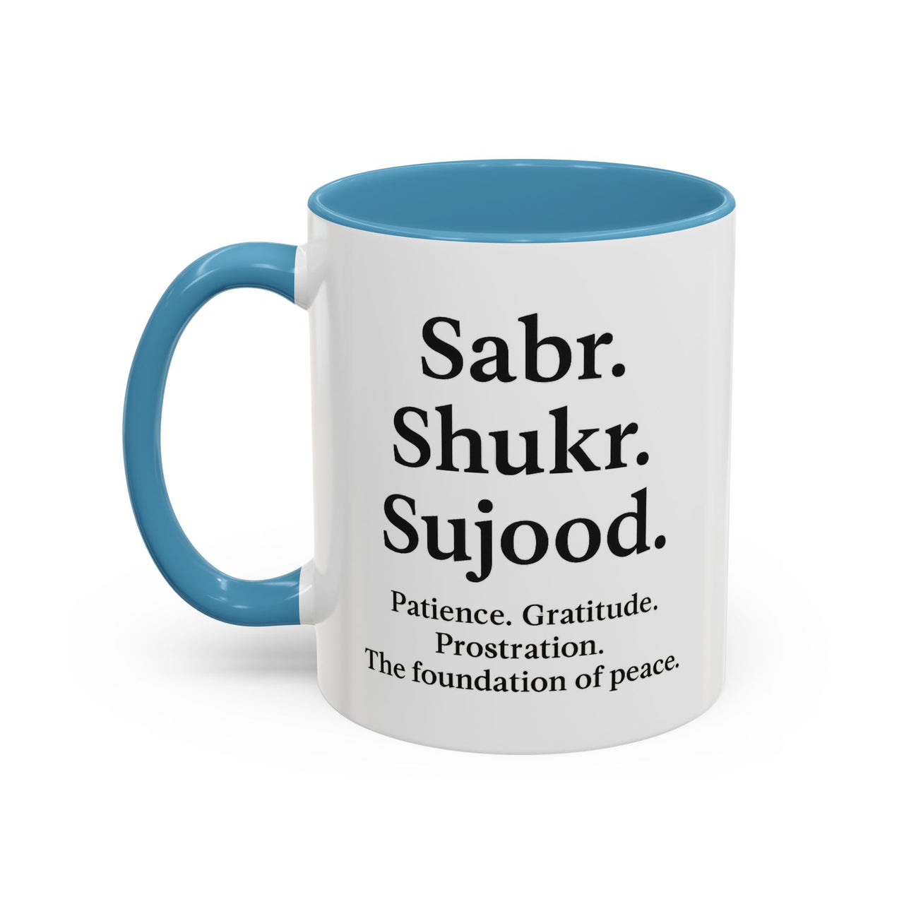 Accent Coffee Mug – 11oz Sabr.Shukr.Sujood - Modestly Vogue 
