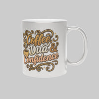 Coffee, Dua & Confidence Coffee Mug – Metallic Islamic Gift - Modestly Vogue 