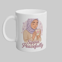 Sippin' Peacefully Coffee Mug – 11oz Serene & Mindful Drinkware - Modestly Vogue 