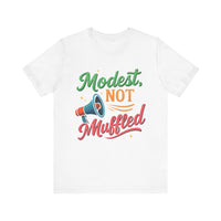 Modest Not Muffled Tee – Islamic Empowerment Hijabi T-Shirt - Modestly Vogue 