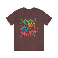 Modest Not Muffled Tee – Islamic Empowerment Hijabi T-Shirt - Modestly Vogue 